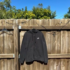 Nike Men's Black Zip-Up Sweater